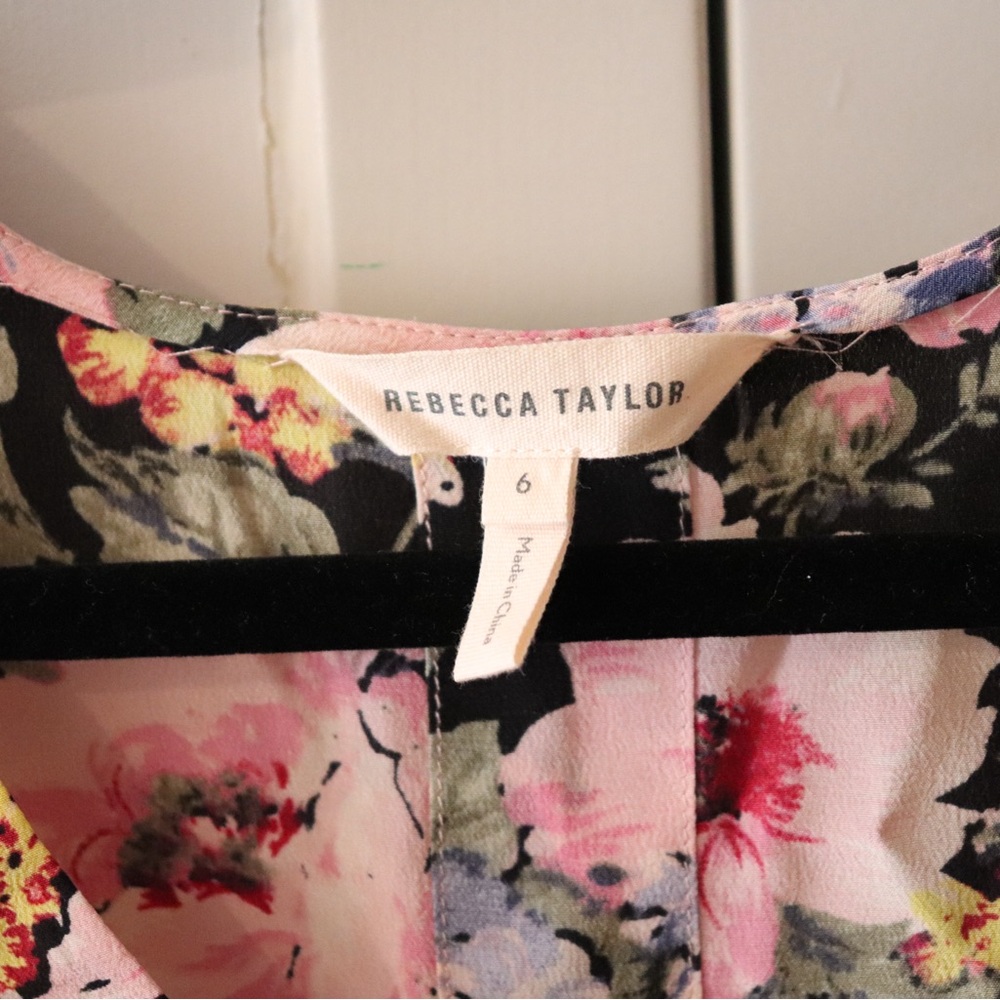 Rebecca Taylor Multicolor Floral Top